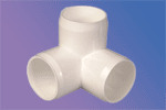 PVC pipe fittings 3 way elbow