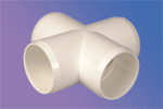 PVC pipe fittings Cross